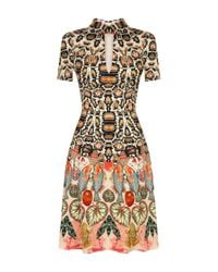 Temperley London Multicolor Spiral Printed Mini Dress