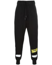 Off-White c/o Virgil Abloh - Black Printed Joggers for Men - Lyst