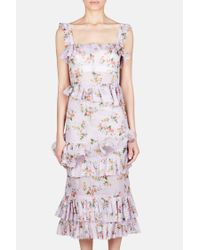 Brock Collection - Multicolor Darwin Corseted Dress With Ruffles - Lyst