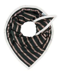 POM Amsterdam Multicolor Shimmering Stripes Shawl