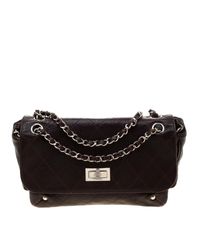 Chanel Brown Quilted Caviar Leather Reissue Shoulder Bag