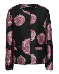 Ganni Turenne Brocade Jacket Black