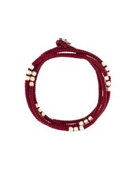 M. Cohen | Red Beaded Bracelet | Lyst