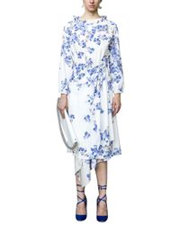 Vetements | Blue White Floral Dress | Lyst