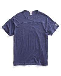 Todd Snyder - Football T-shirt In Mast Blue for Men - Lyst