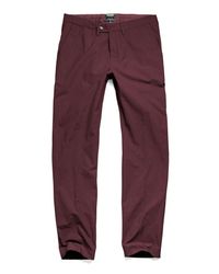Todd Snyder - Purple Hudson Tab Front Chino Pant In Maroon - Lyst