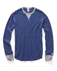 Todd Snyder - Thermal In Lakeside Blue for Men - Lyst