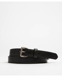 Todd Snyder - Roller Leather Belt In Black for Men - Lyst
