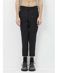 Yohji Yamamoto | Black Slim Zip Slacks for Men | Lyst