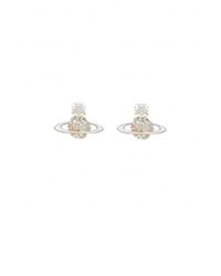 Vivienne Westwood Metallic Azalea Bas Relief Earrings