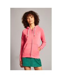 Jack Wills Pink Ivy Raglan Zip Through