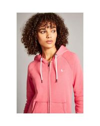 Jack Wills Pink Ivy Raglan Zip Through