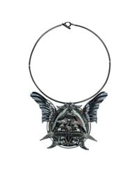 Heaven Tanudiredja | Black Wings Medallion Necklace | Lyst