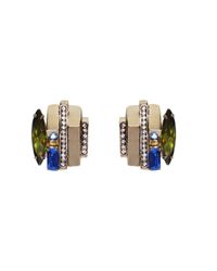 Iosselliani | Multicolor Deco Crystal Earrings | Lyst