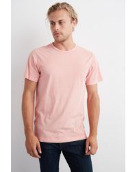 Velvet By Graham & Spencer - Pink Langley Short Sleeve Pigment Dye Whisper Tee for Men - Lyst