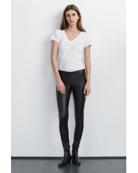 Velvet By Graham & Spencer - Black Berdine Faux Leather Leggings - Lyst
