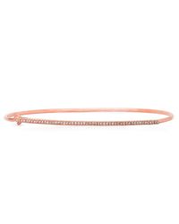 Anne Sisteron - Metallic Rose Gold Diamond Bar Latch Bracelet - Lyst