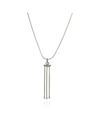Cara Tonkin - Metallic Orbit Tassel Pendant Silver - Lyst