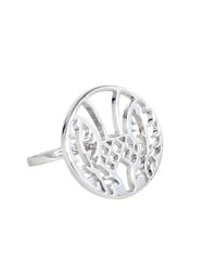 Hoochie Mama - Metallic Thistle Medallion Ring - Lyst