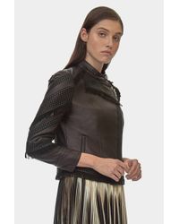 Yigal Azrouël - Black Fringe Moto Jacket - Lyst