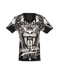 Philipp Plein Black T-shirt for men