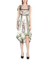 Dolce & Gabbana White Kurzes Kleid