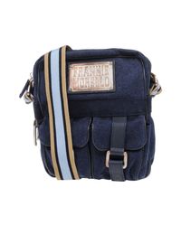 Frankie Morello Blue Shoulder Bag for men
