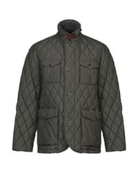 Henry Cotton's Green Down Jacket for men