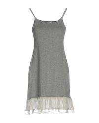 Della Ciana Gray Short Dress