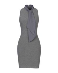 Alice + Olivia Gray Kurzes Kleid