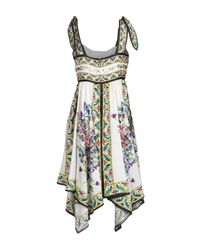 Dolce & Gabbana White Kurzes Kleid