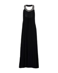 Diane von Furstenberg Black Langes Kleid
