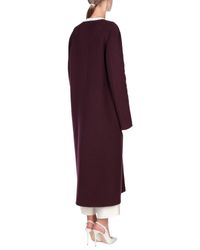 Manteau long Rochas en coloris Purple
