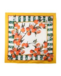 Dolce & Gabbana Yellow Square Scarf