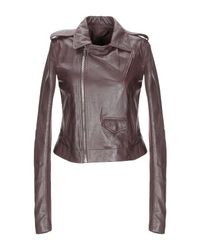 Cazadora Rick Owens de color Brown