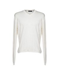Domenico Tagliente White Sweater for men