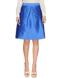 P.A.R.O.S.H. Blue Knee Length Skirt
