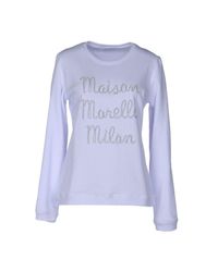 Frankie Morello White Sweatshirt