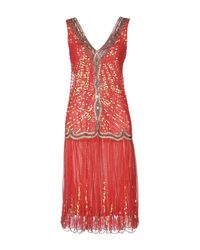 Class Roberto Cavalli Red Knee-length Dress