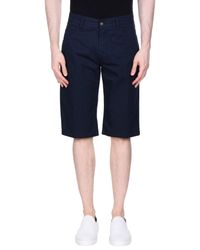 Pal Zileri Blue Bermuda Shorts for men