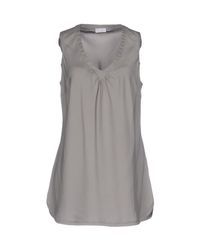 Brunello Cucinelli Gray Tops