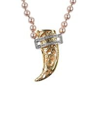 Roberto Cavalli - Metallic Necklace - Lyst