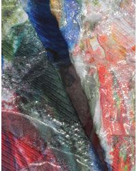 Alice + Olivia Multicolor Langes Kleid