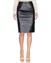 Armani Jeans Blue Knee Length Skirt