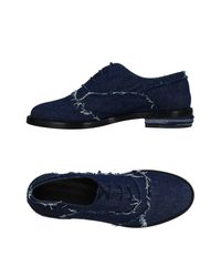 MM6 by Maison Martin Margiela Blue Lace-up Shoe