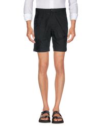 SASQUATCH FABRIX. Black Bermuda Shorts for men