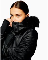 Plumas sintético TOPSHOP de color Black