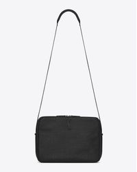 Saint Laurent - Monogram Camera Bag In Black Crocodile Embossed Leather - Lyst