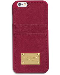 michael kors saffiano leather pocket smartphone case