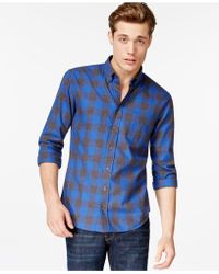 BOSS | Esecrete Slim-fit Checked Button-down Shirt | Lyst